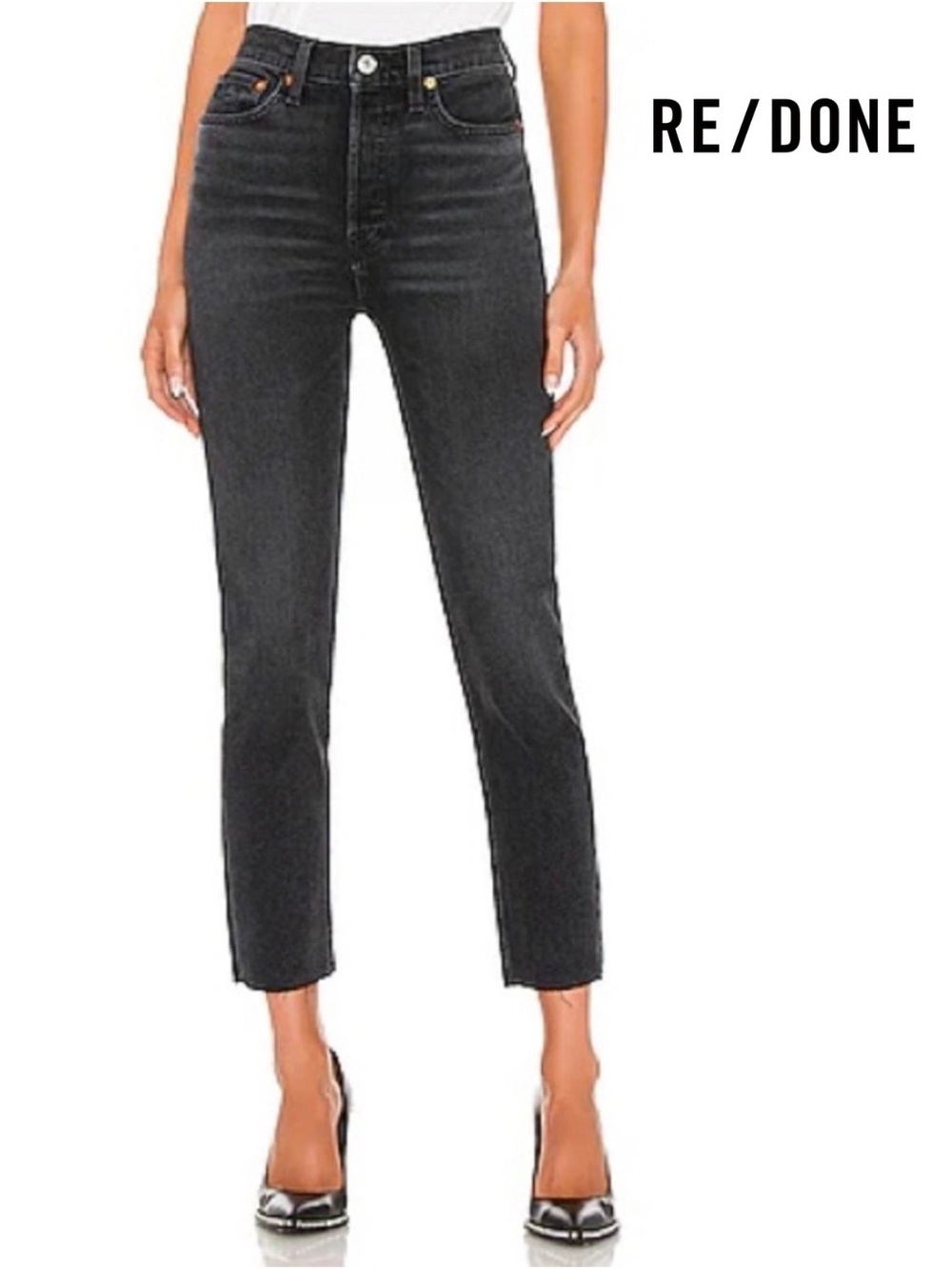 RE/DONE 90’s High Rise Ankle Crop Jeans